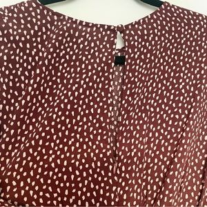 Batwings Dress-Maroon
